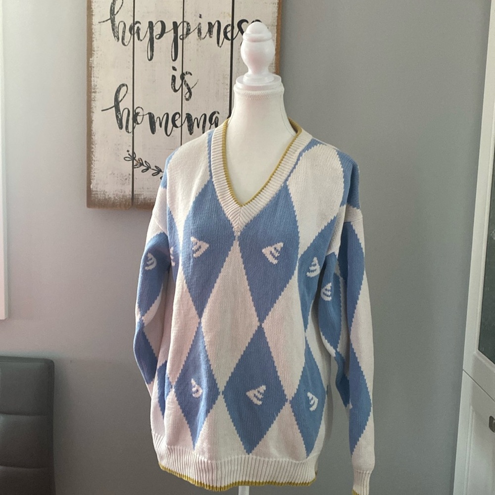 🍄Hand intarsia unisex sweater